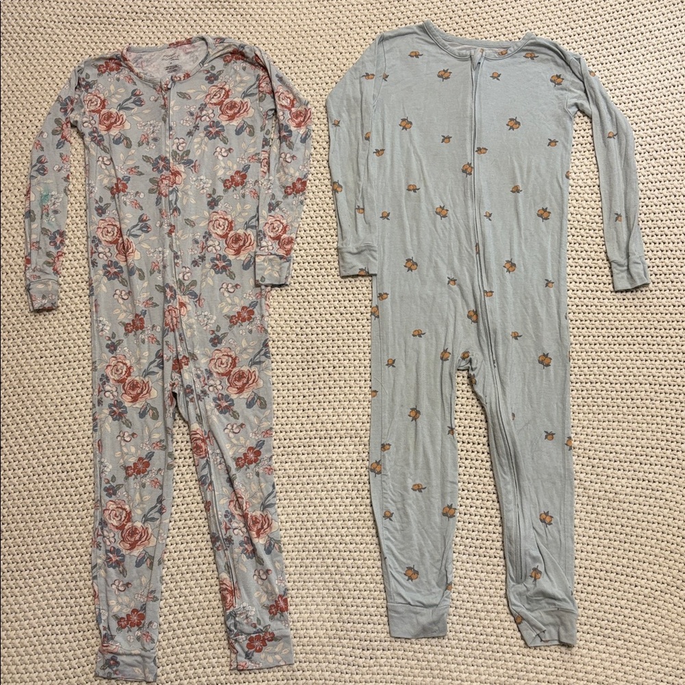 Assorted Kids One-Piece Bodysuits - Floral, Mint, Plaid